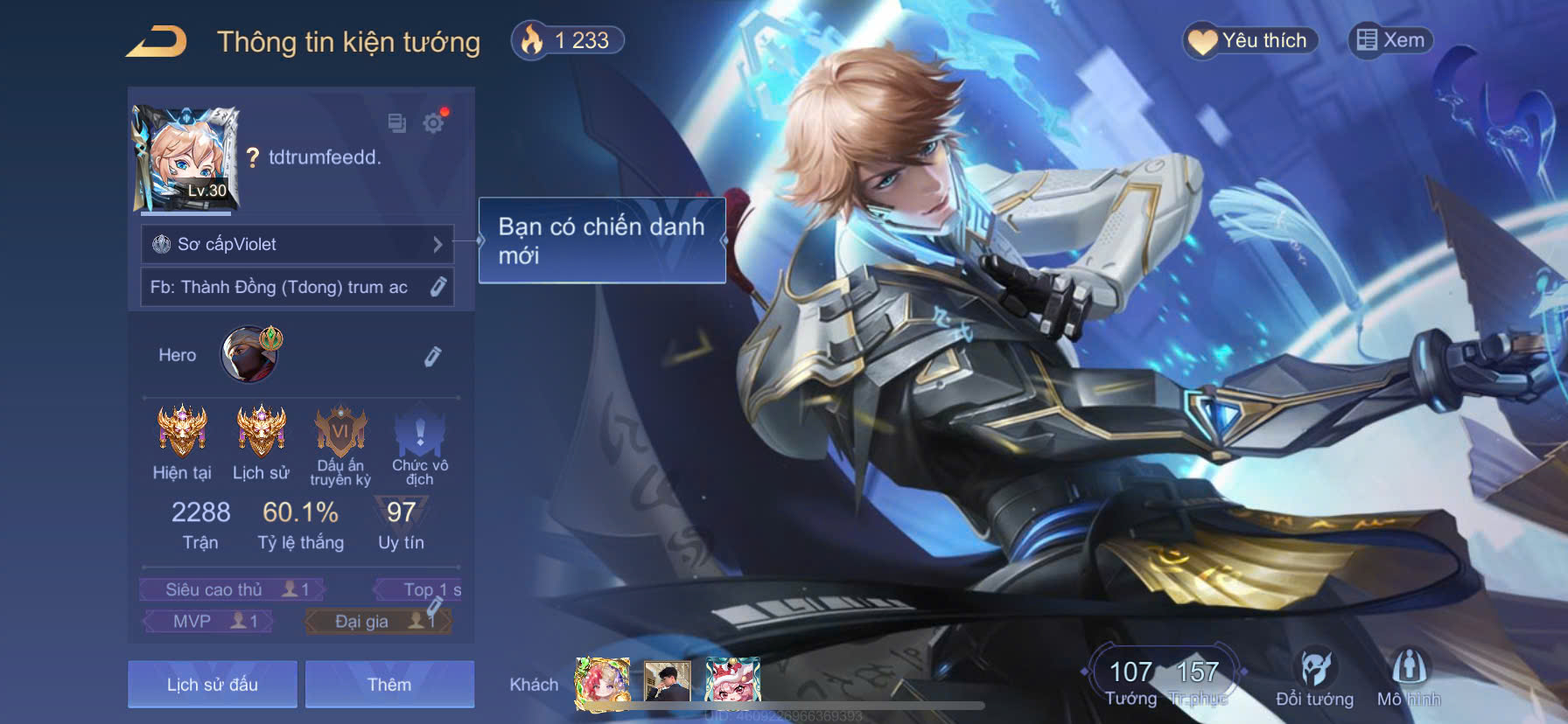 Acc Liên Quân VIP
