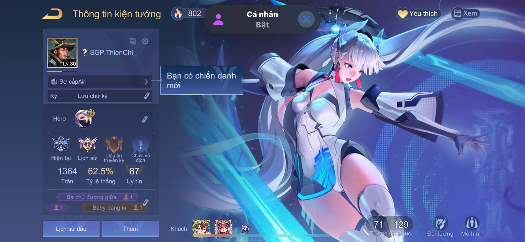 Acc Liên Quân VIP